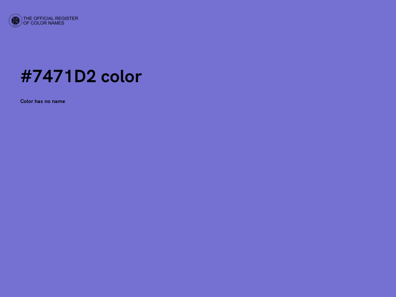 #7471D2 color image