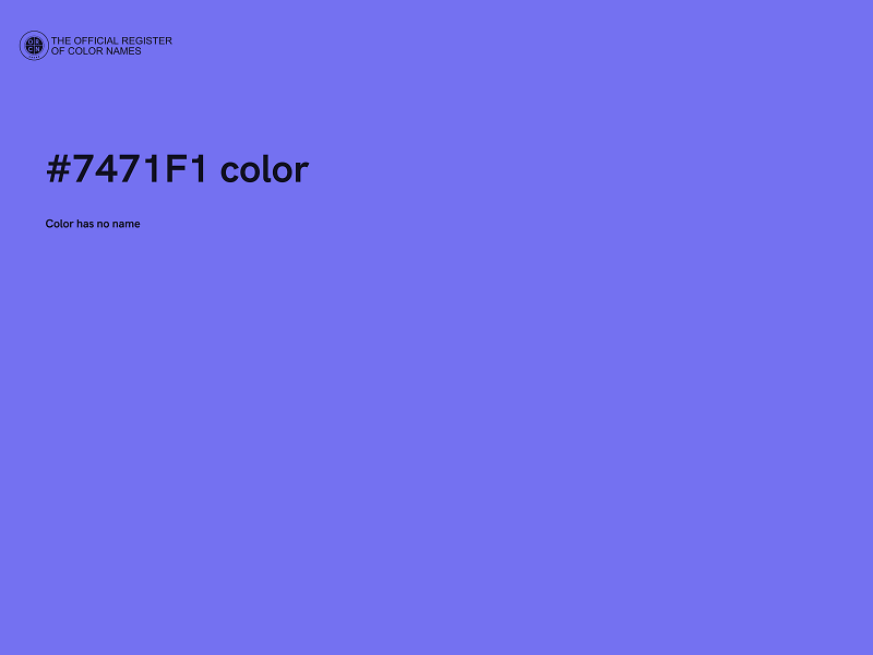 #7471F1 color image