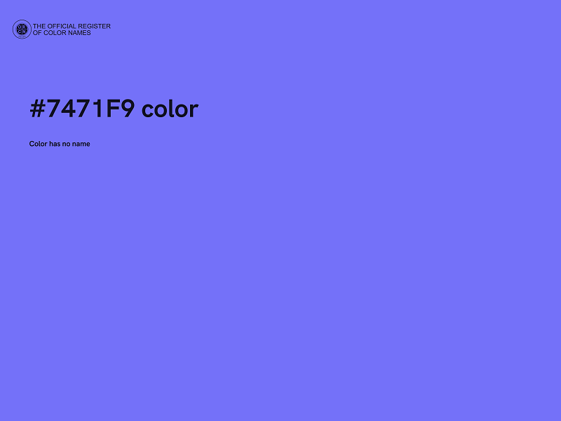 #7471F9 color image