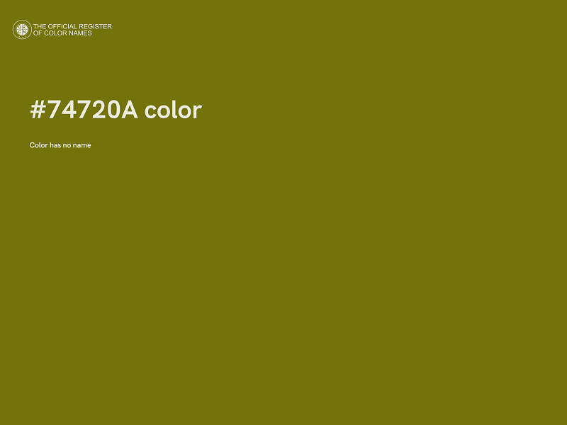 #74720A color image