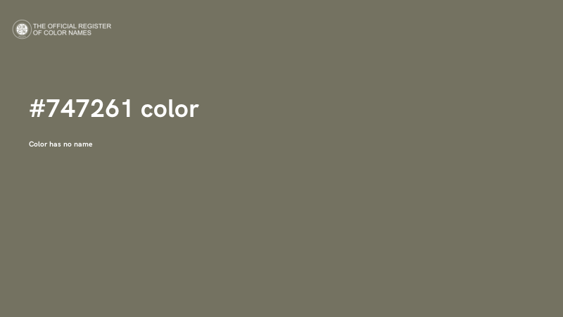 #747261 color image