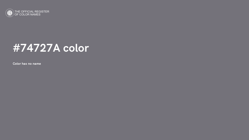 #74727A color image
