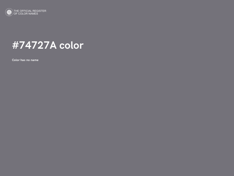 #74727A color image