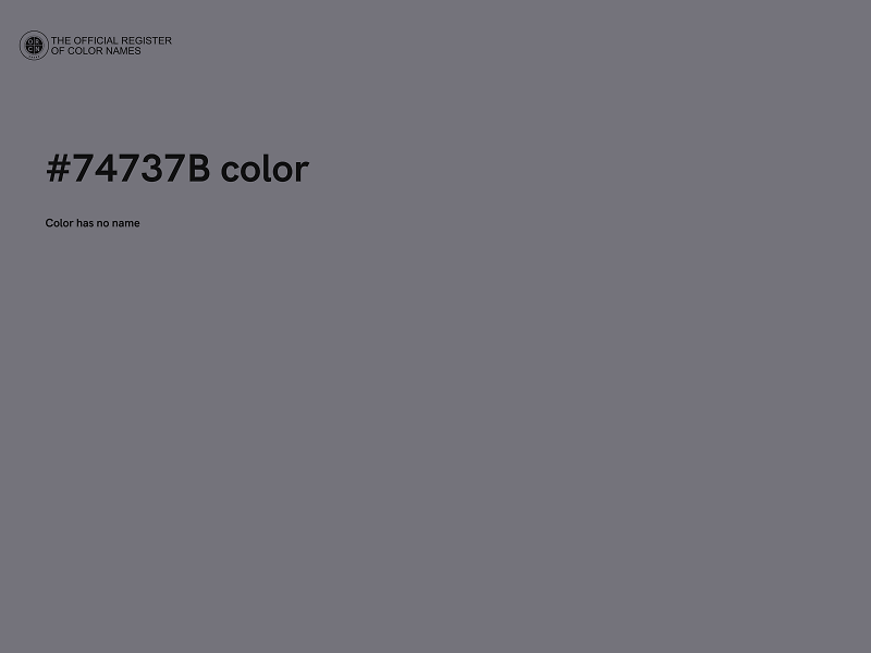 #74737B color image