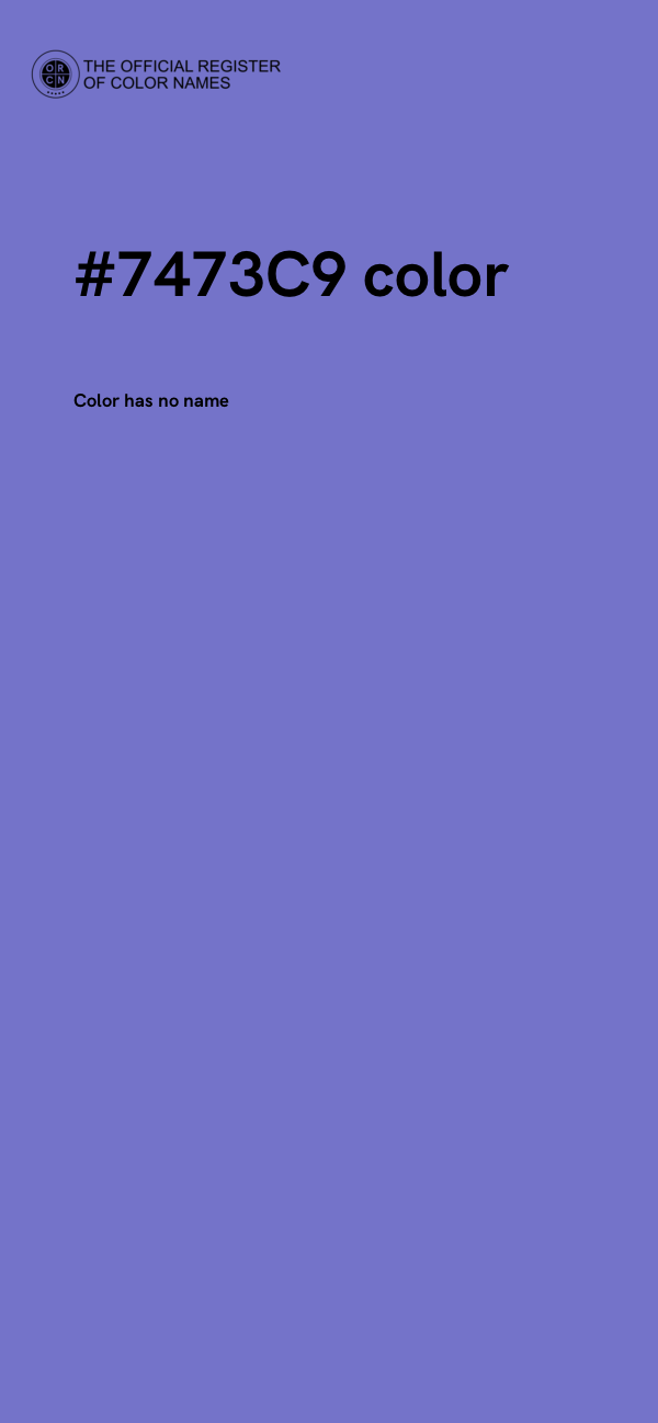 #7473C9 color image