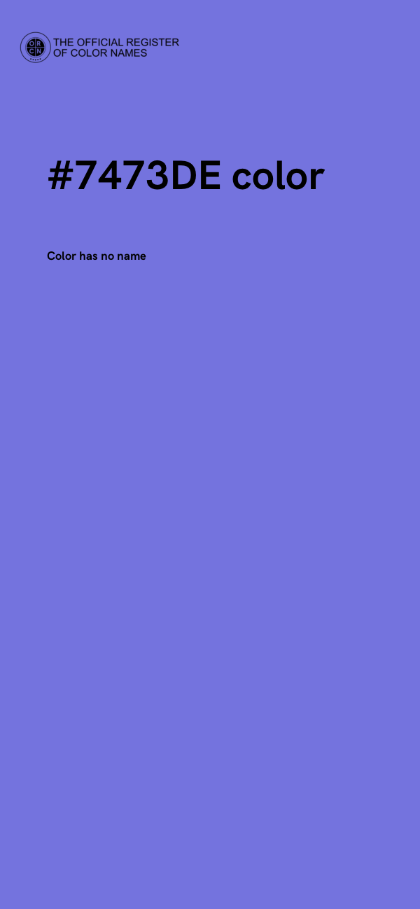 #7473DE color image