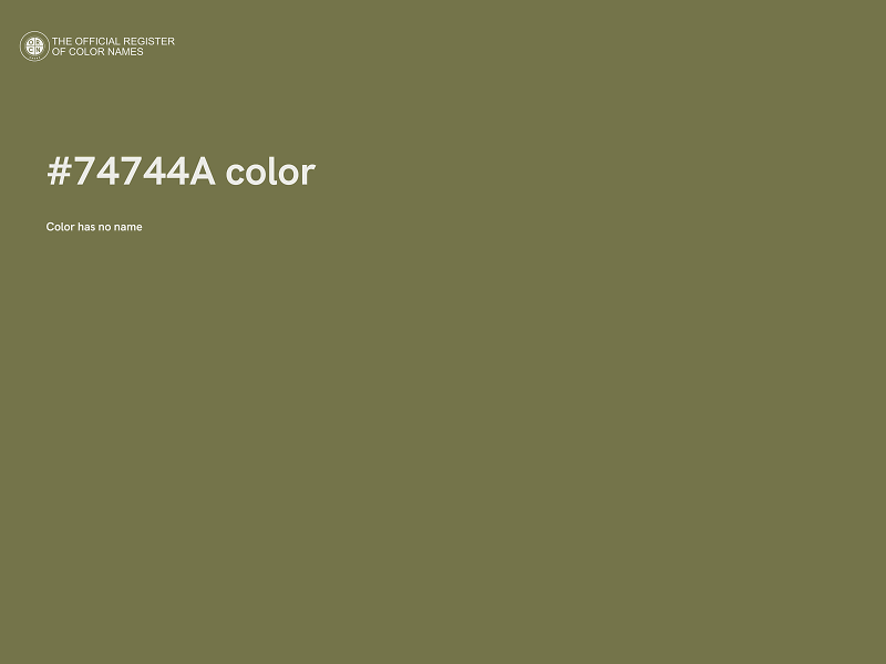 #74744A color image