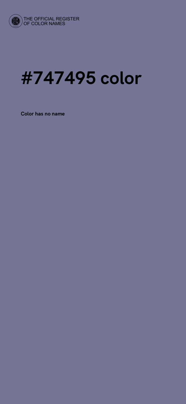 #747495 color image