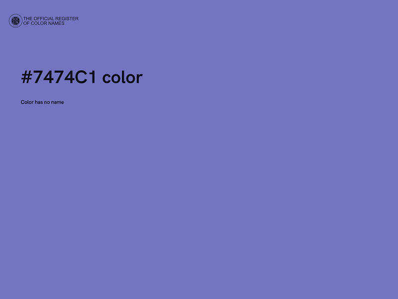 #7474C1 color image