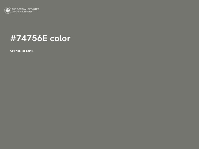 #74756E color image