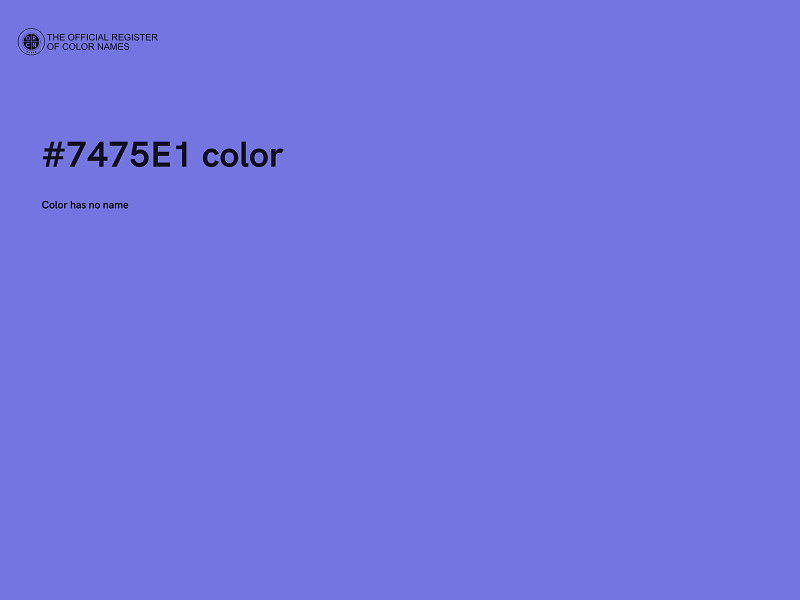 #7475E1 color image