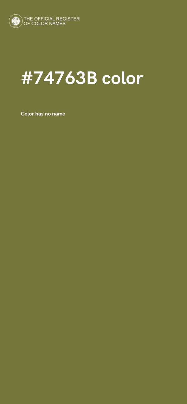 #74763B color image