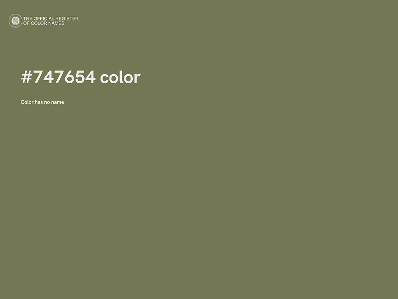#747654 color image