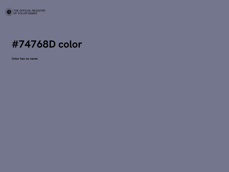 #74768D color image