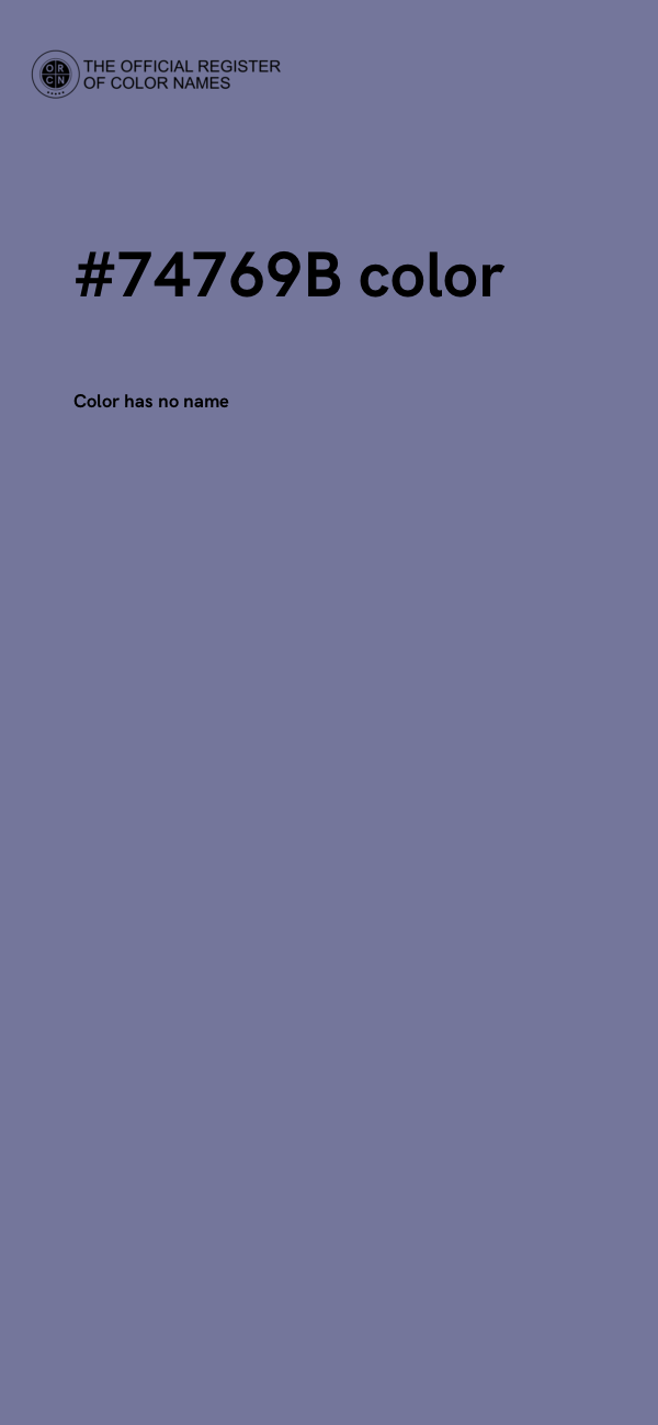 #74769B color image
