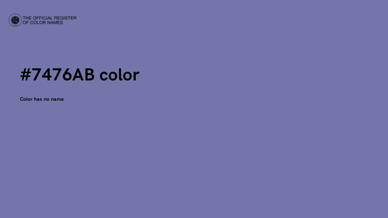 #7476AB color image