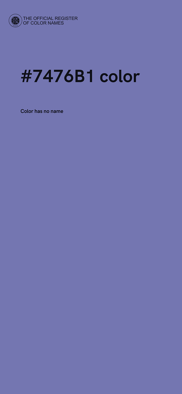 #7476B1 color image