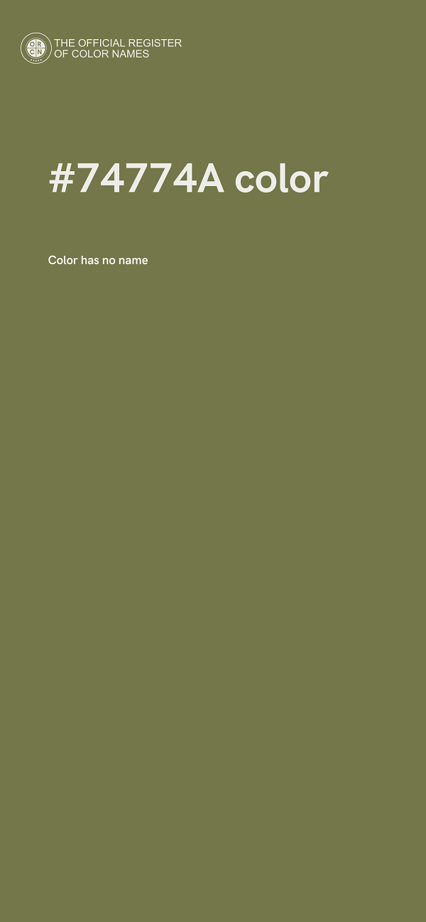 #74774A color image