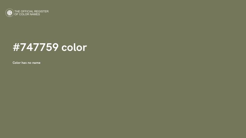 #747759 color image
