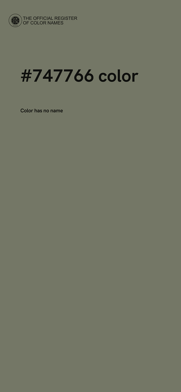 #747766 color image