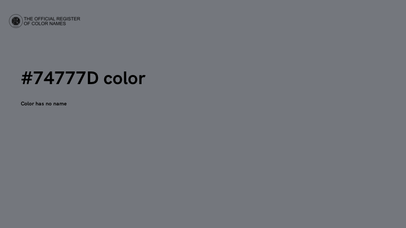 #74777D color image