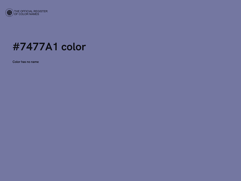 #7477A1 color image