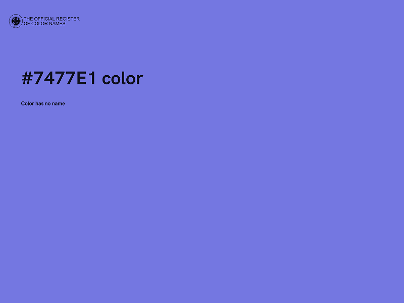 #7477E1 color image