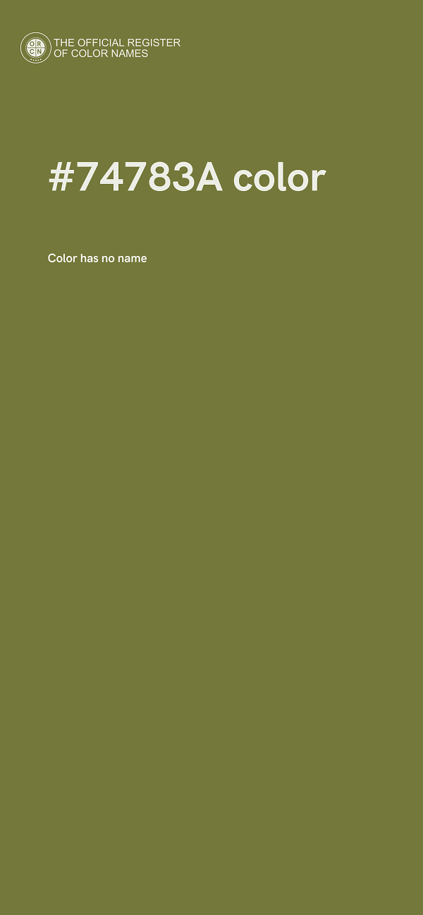 #74783A color image