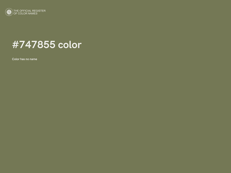 #747855 color image