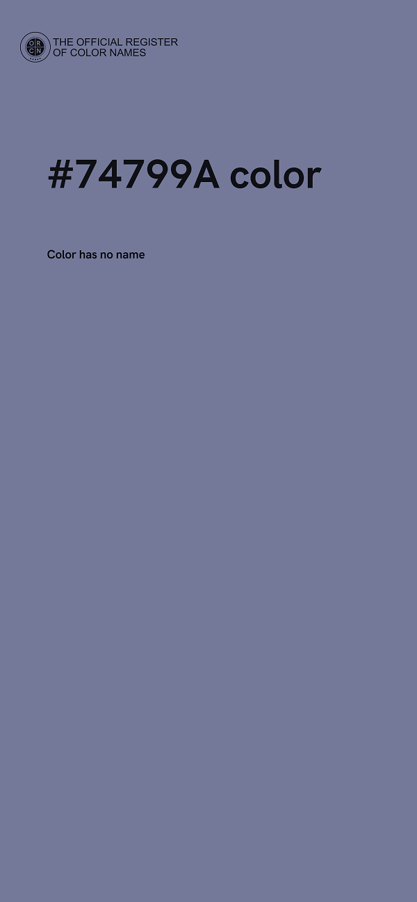 #74799A color image