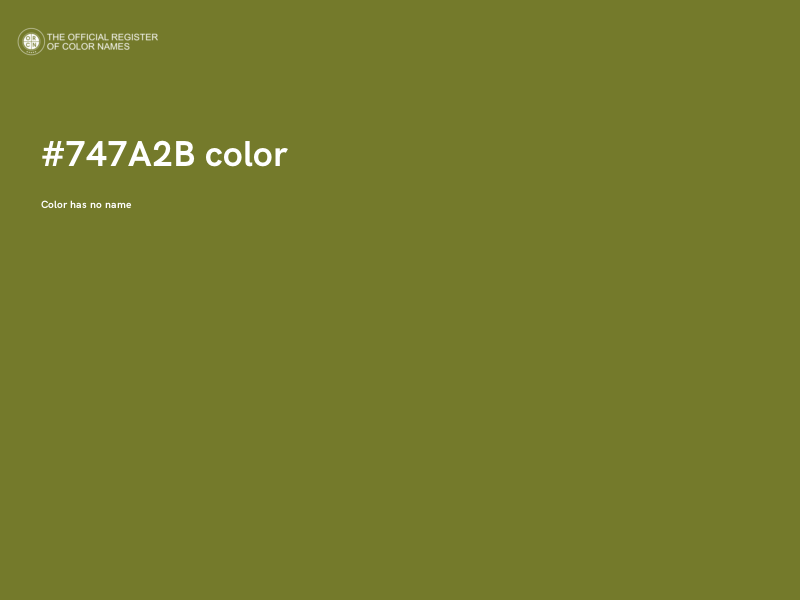 #747A2B color image