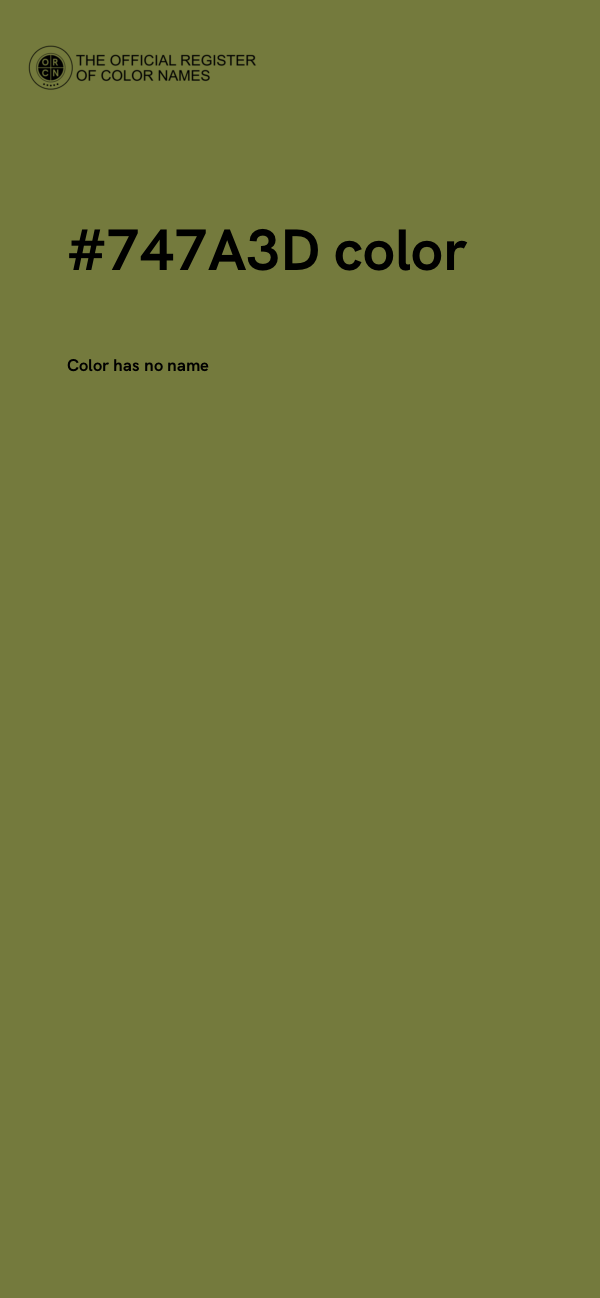#747A3D color image