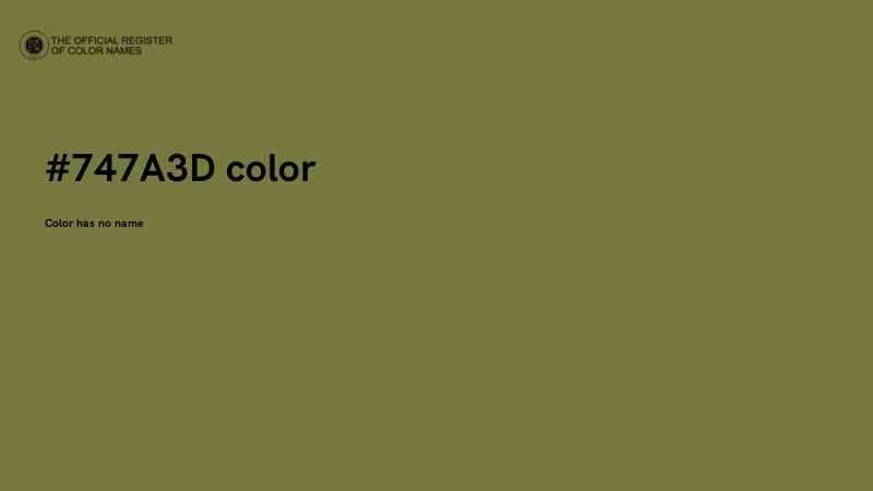 #747A3D color image