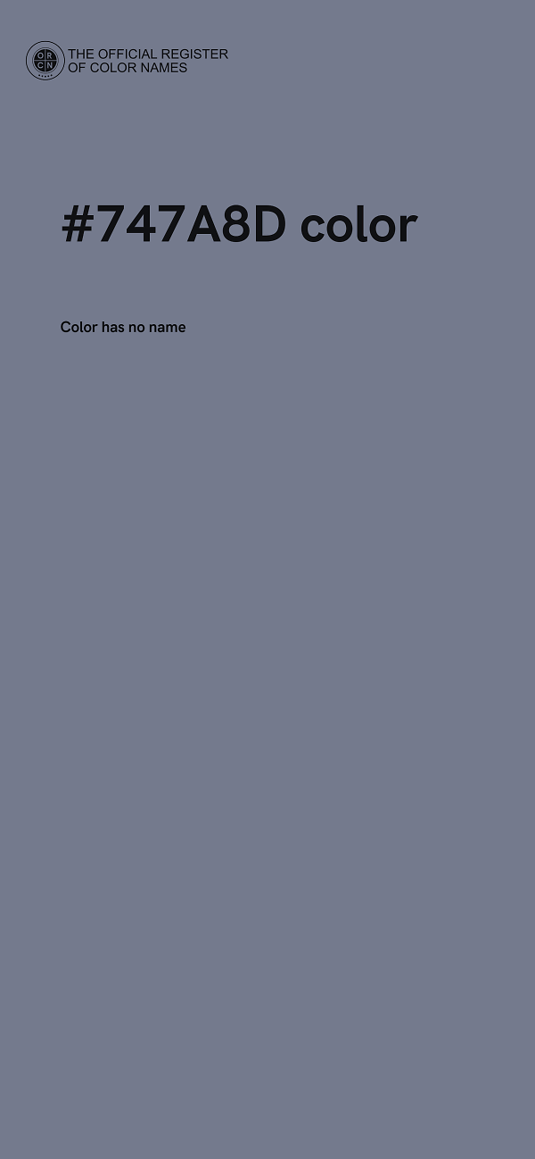 #747A8D color image