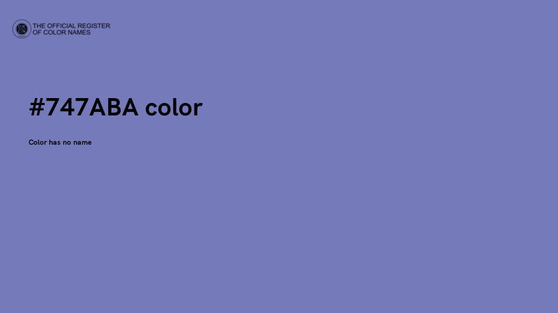 #747ABA color image