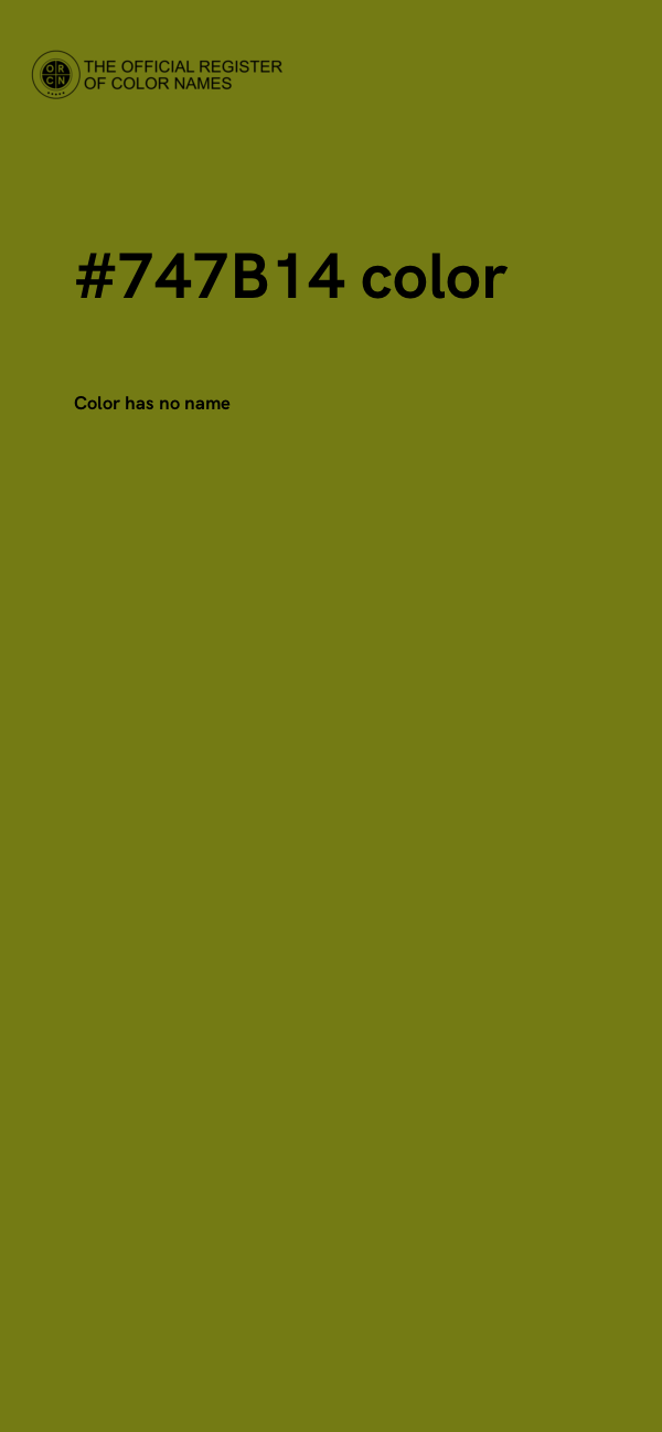 #747B14 color image