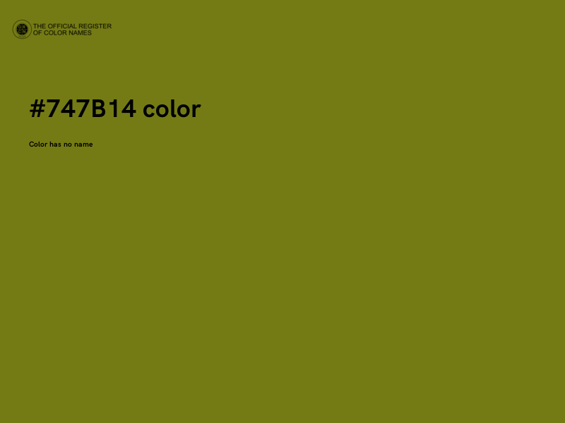 #747B14 color image