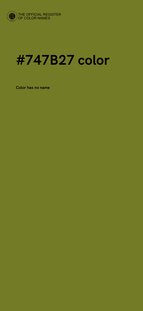 #747B27 color image