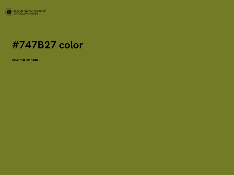 #747B27 color image