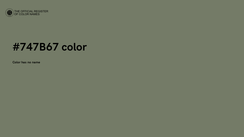 #747B67 color image