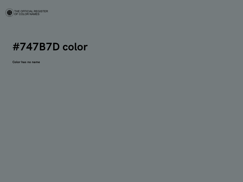 #747B7D color image