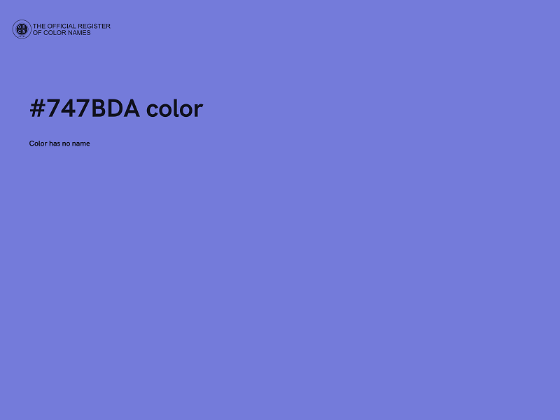 #747BDA color image