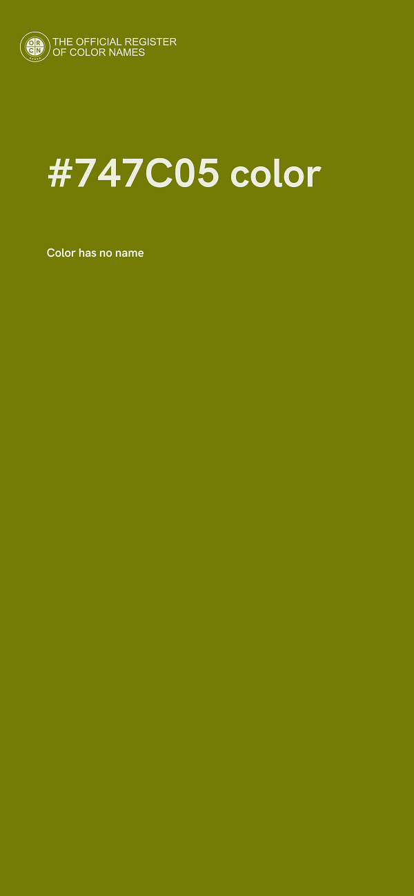 #747C05 color image