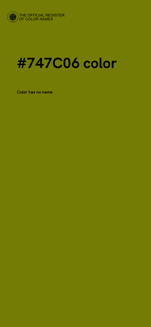 #747C06 color image
