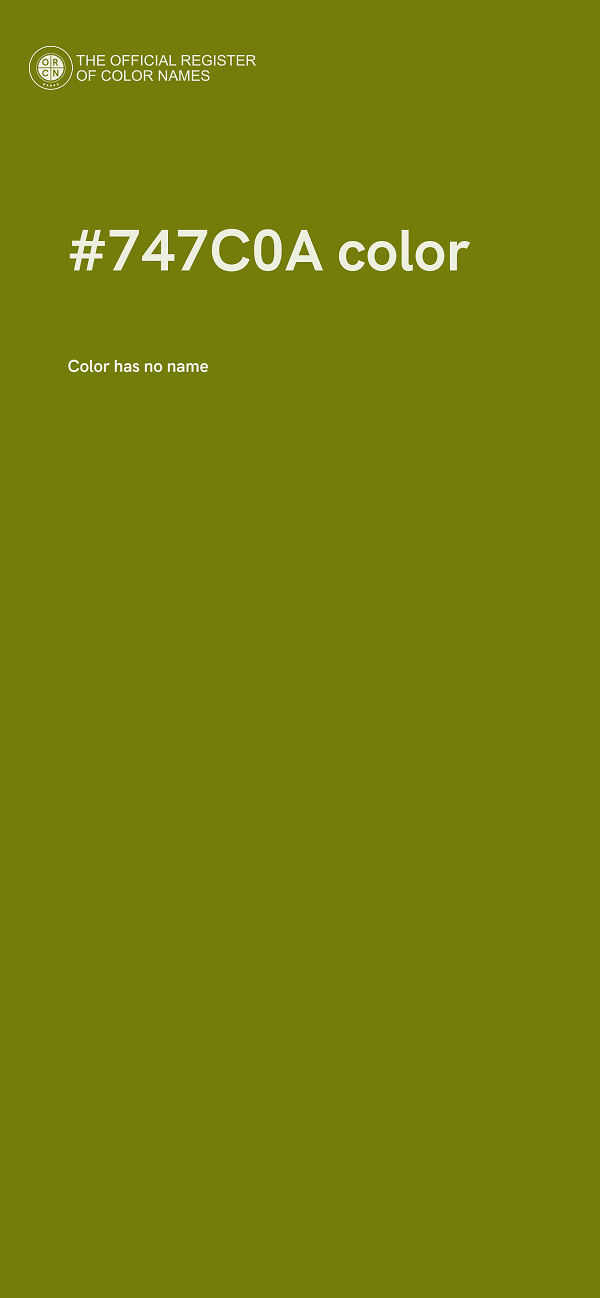 #747C0A color image