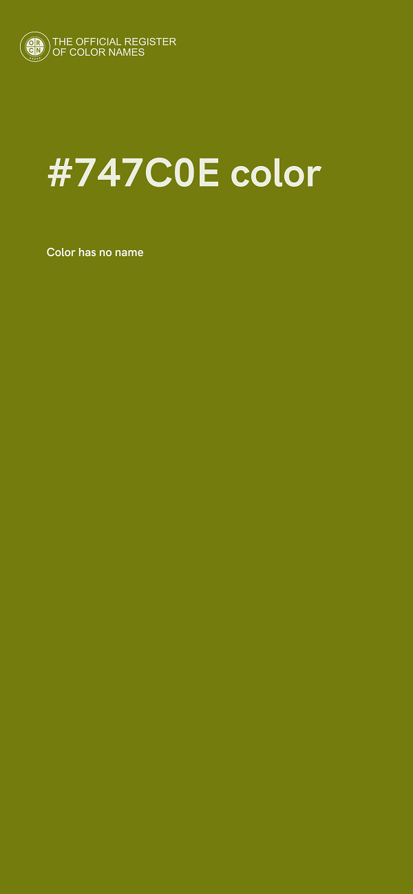 #747C0E color image