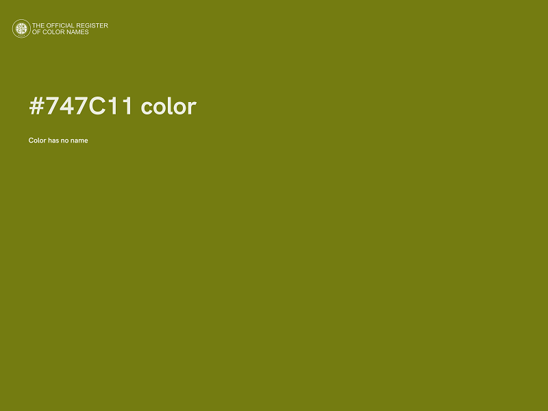 #747C11 color image