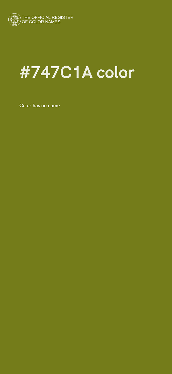 #747C1A color image