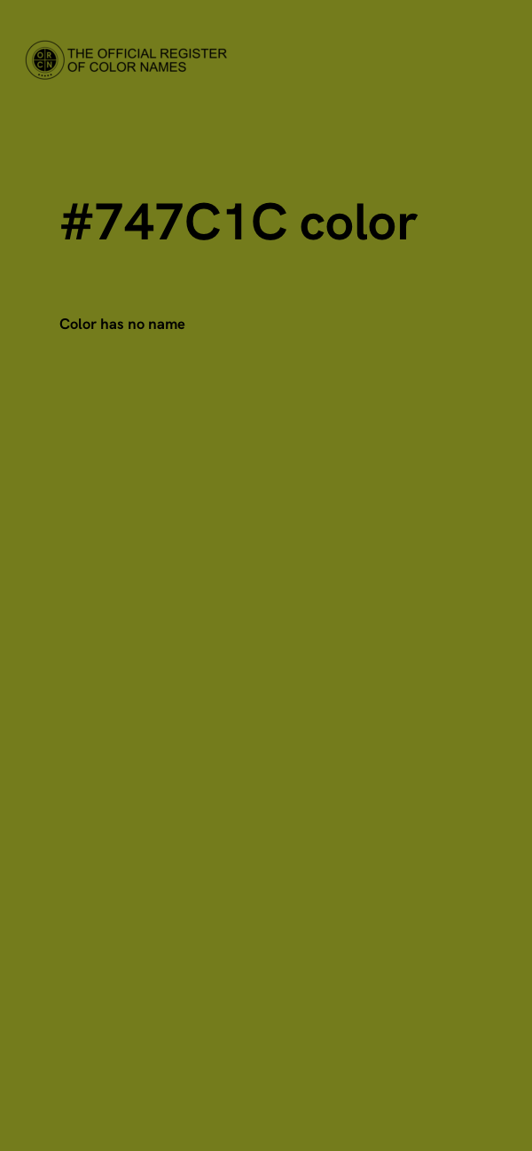 #747C1C color image