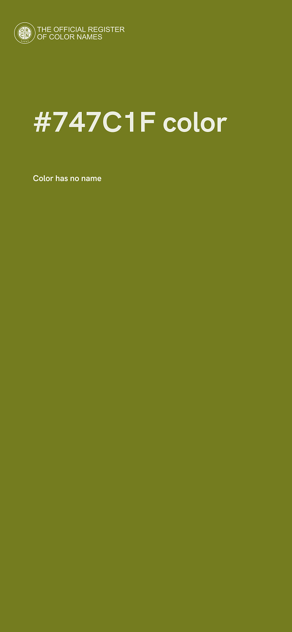 #747C1F color image